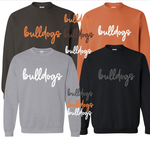 *NEW* Puff Embroidered Bulldogs Unisex Crew Sweatshirts (See additional pictures... these are SOOO good!)