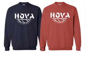 2- HOVA VOLLEYBALL Unisex Crew Sweatshirt (Youth & Adult)