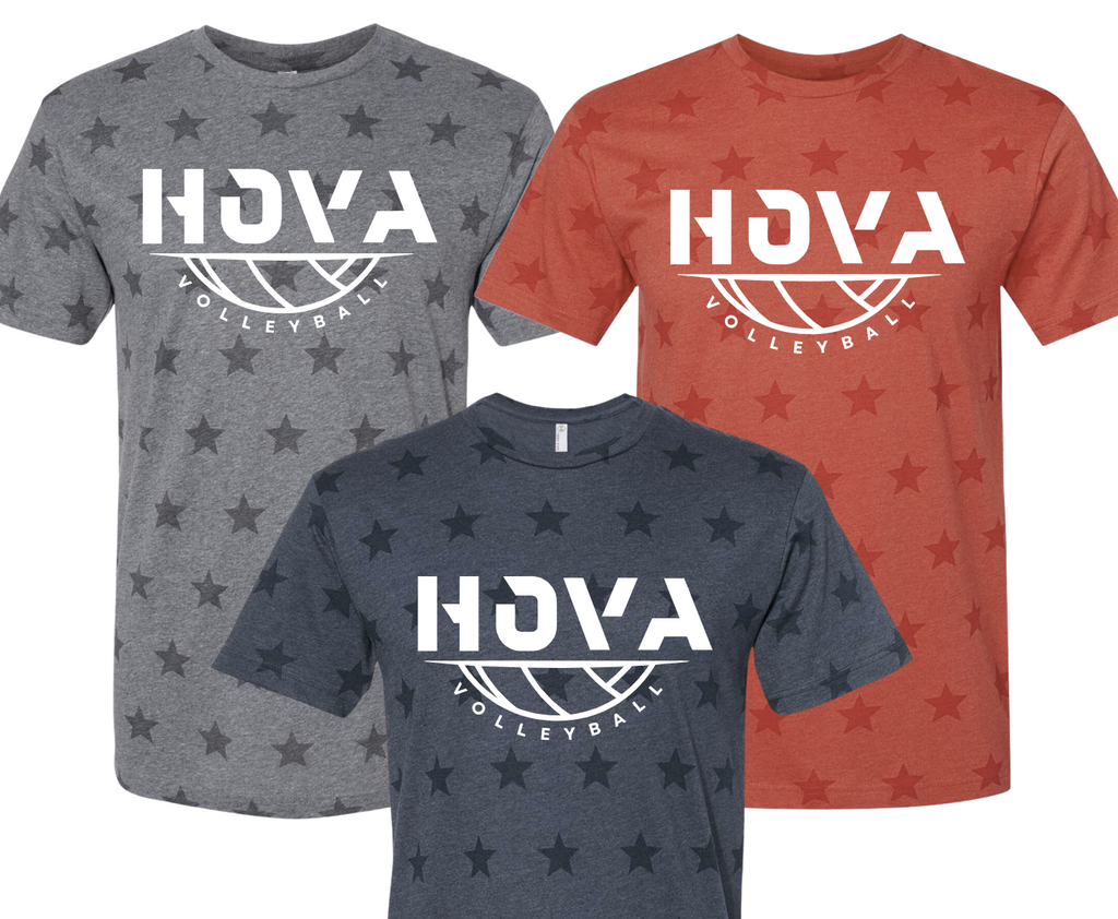 2- HOVA Volleyball Star Tees