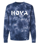 1- HOVA Volleyball Navy Tie Dye Crew Sweatshirt