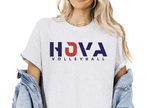 1- HOVA Volleyball Ash Long Sleeve & Short Sleeve Tees (Unisex) (Youth & Adult)