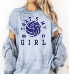 That's My GIrl Custom Navy Comfort Color Blast Unisex Short Sleeve Tee & Crew Sweatshirt