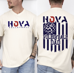 HOVA Volleyball Dad Comfort Color Short and Long Sleeve Tees