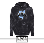 01476- 212 ELITE LOGO BLUE Independent tie dye hoodie YOUTH AND ADULT