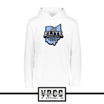 5505- 212 ELITE LOGO BLUE- (Dry Fit Material) Hoodie- YOUTH & ADULT- WHITE