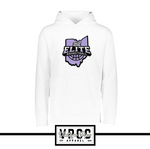 5505- 212 ELITE LOGO PURPLE- (Dry Fit Material) Hoodie- YOUTH & ADULT- WHITE