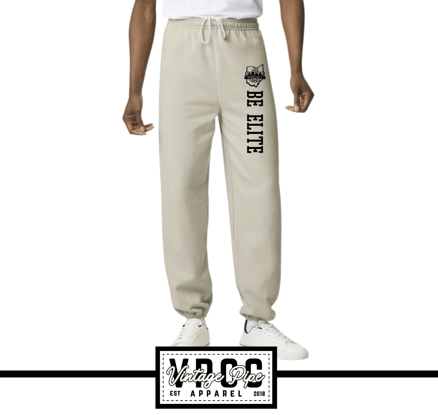 18200- 212 ELITE BASIC SWEATPANTS- ADULT ONLY-SAND