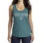 DM138L- OHIO BISON - TEAL-District ® Women's Perfect Tri® Racerback Tank- BISON BASEBALL- WHITE ONLY