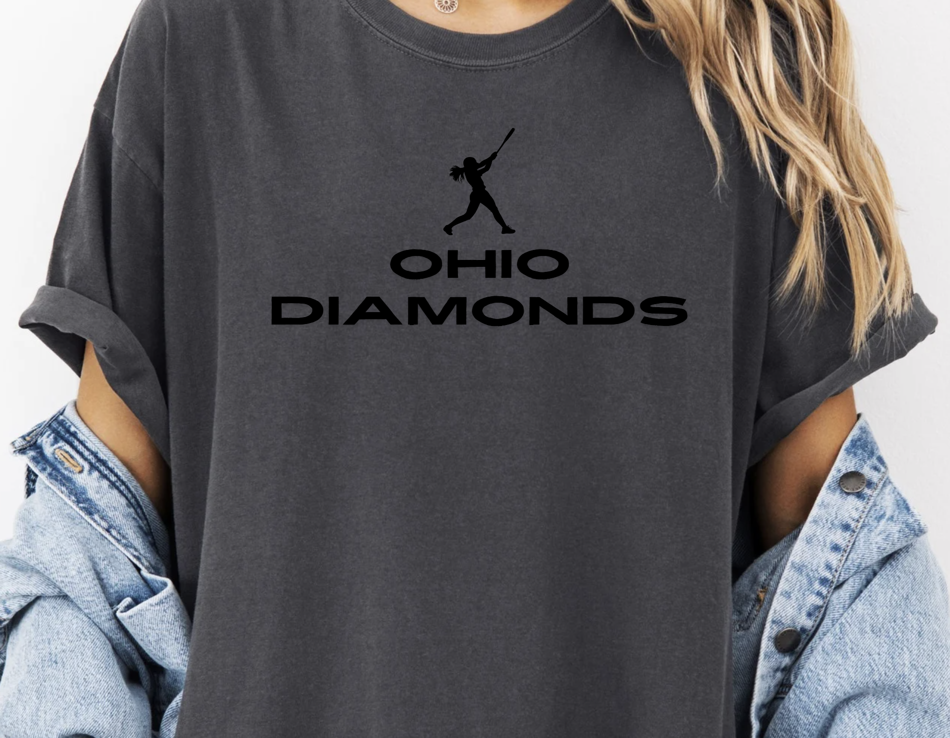 Ohio Diamonds Softball Batter Tees (Pepper)