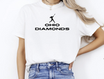 Ohio Diamonds Softball Batter Tees (Ivory & White)