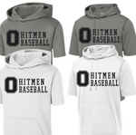 ST251- HITMEN- BLOCK O Sport Wick Fleece (Dry Fit Material) SHORT SLEEVE YOUTH & ADULT HOODIE