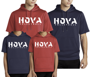 1- HOVA Volleyball Sport Wick Fleece (Dry Fit Material) SHORT SLEEVE Hoodie (Copy)