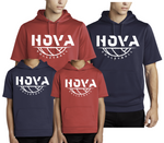 2- HOVA Volleyball Sport Wick Fleece (Dry Fit Material) SHORT SLEEVE Hoodie