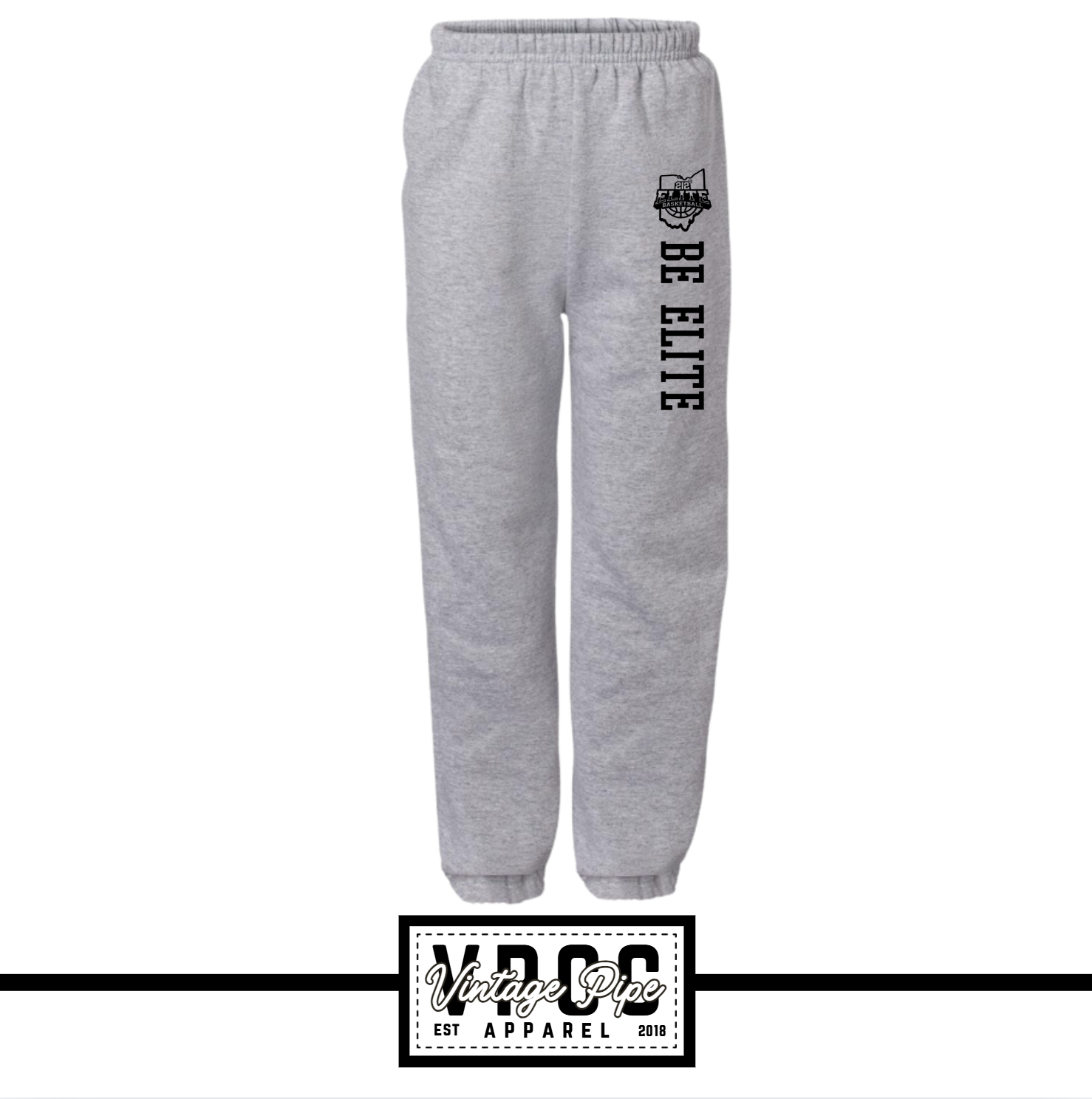 18200- 212 ELITE BASIC SWEATPANTS- ADULT & YOUTH-HEATHER GREY