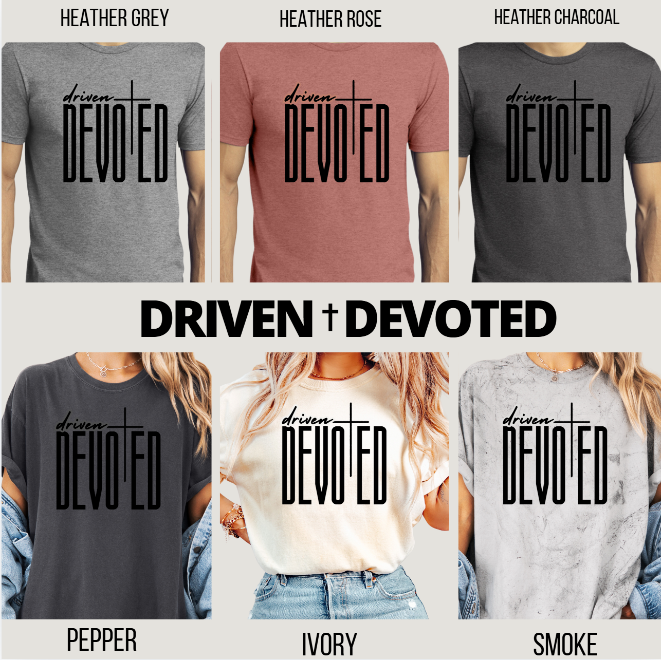 Driven & Devoted Cross Tees