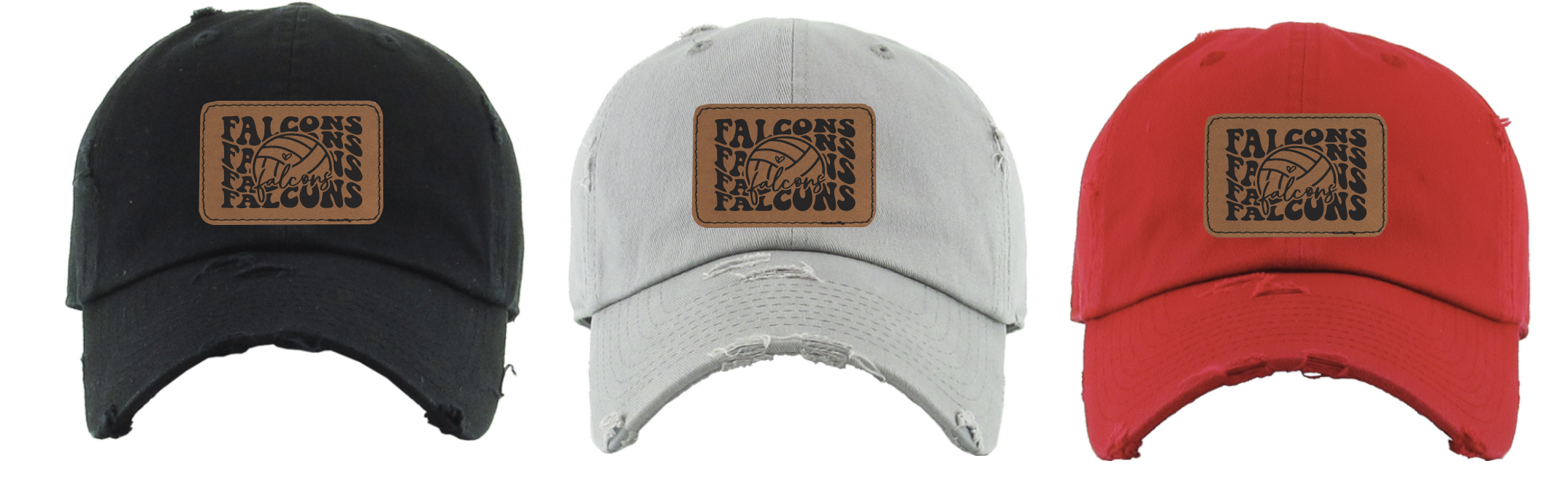 Ladies Falcons Volleyball Mascot Hats