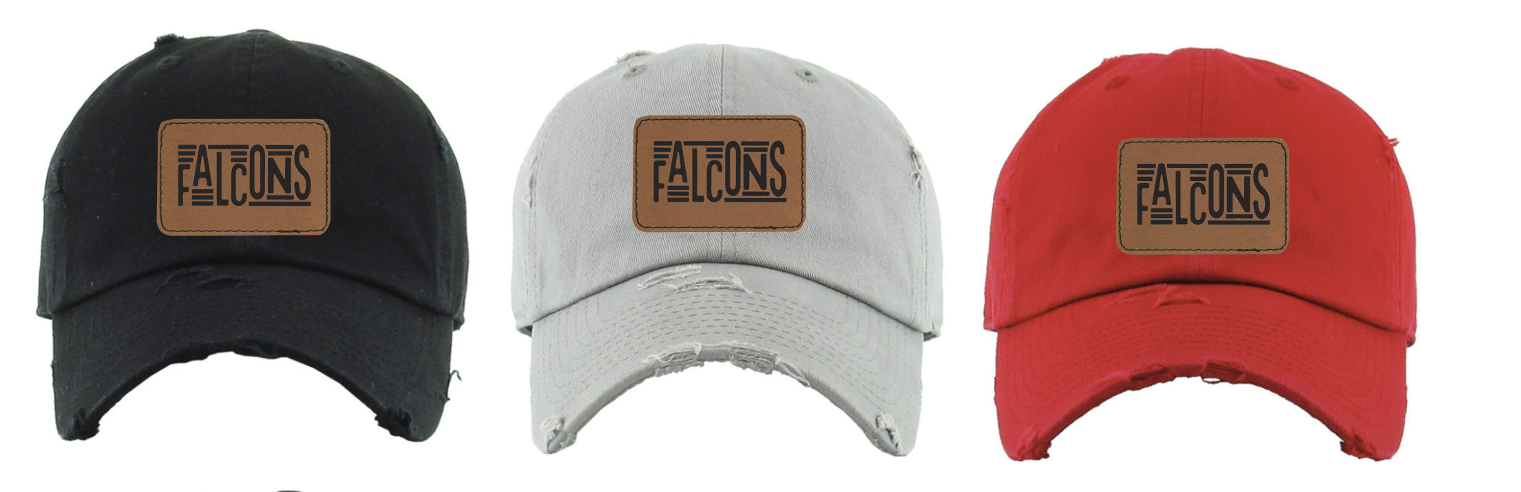 Ladies Falcons Patch Mascot Hats