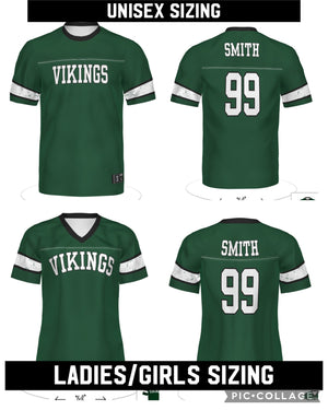 Vikings Faux Football Jersey Tees