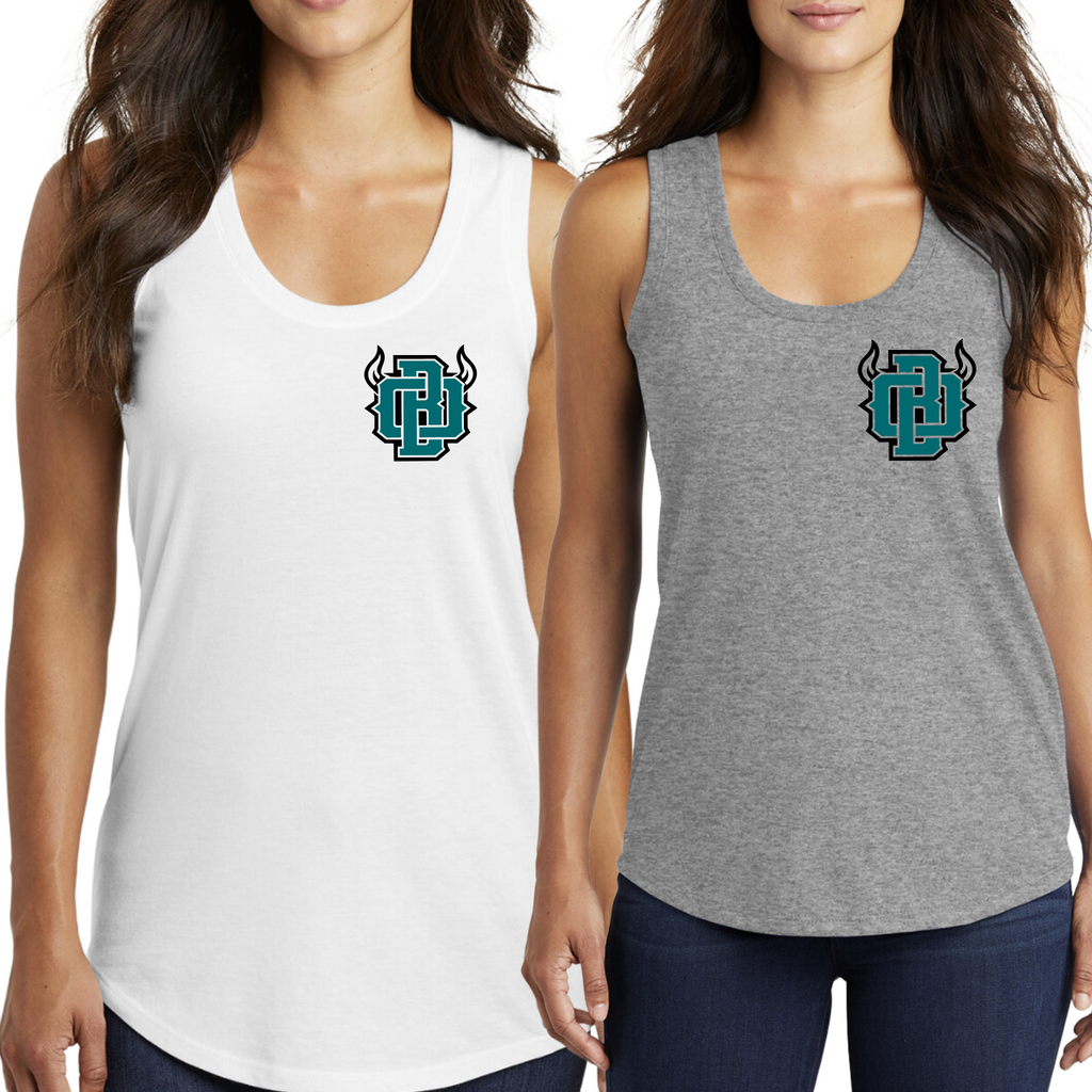 DM138L- OHIO BISON - District ® Women's Perfect Tri® Racerback Tank- SIDE PRINT- LC