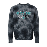 19676- OHIO BISON: Independent tie dye CREW SWEATSHIRT- ADULT ONLY- BISON BASEBALL STITCHES