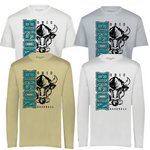 ST350/222818- OHIO BISON- Dry Fit Tee (Youth & Adult)- LONG SLEEVE & SHORT SLEEVE TEE- SIDE PRINT- BASEBALL