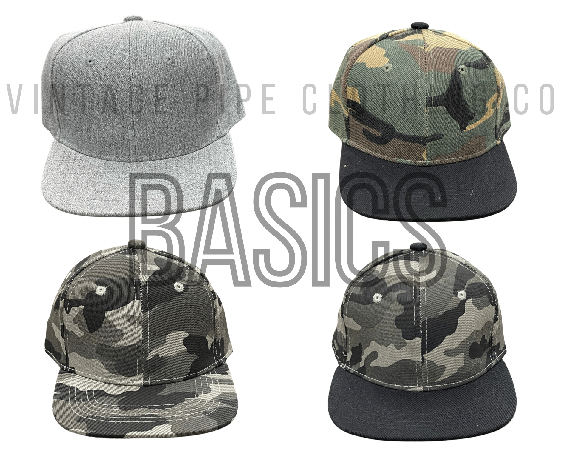 Camo Patch Snapback Hats