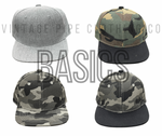 Camo Patch Snapback Hats