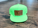 Adult Neon Green SnapBack Hats- 1