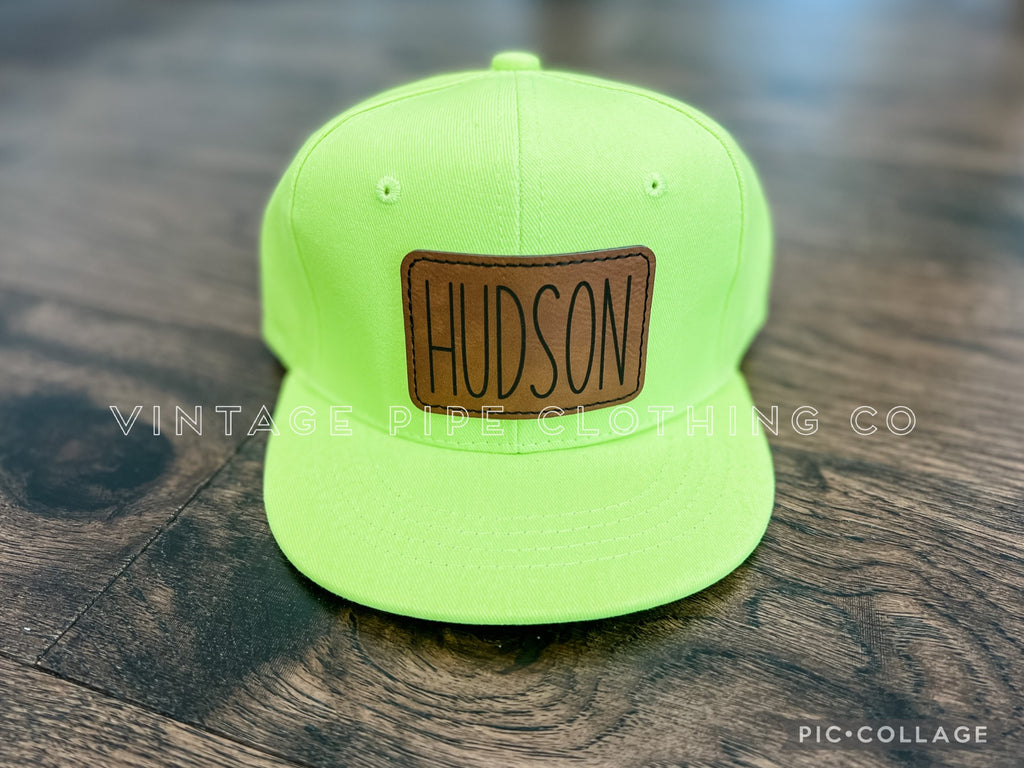 Youth Neon Lemon SnapBack Hats-