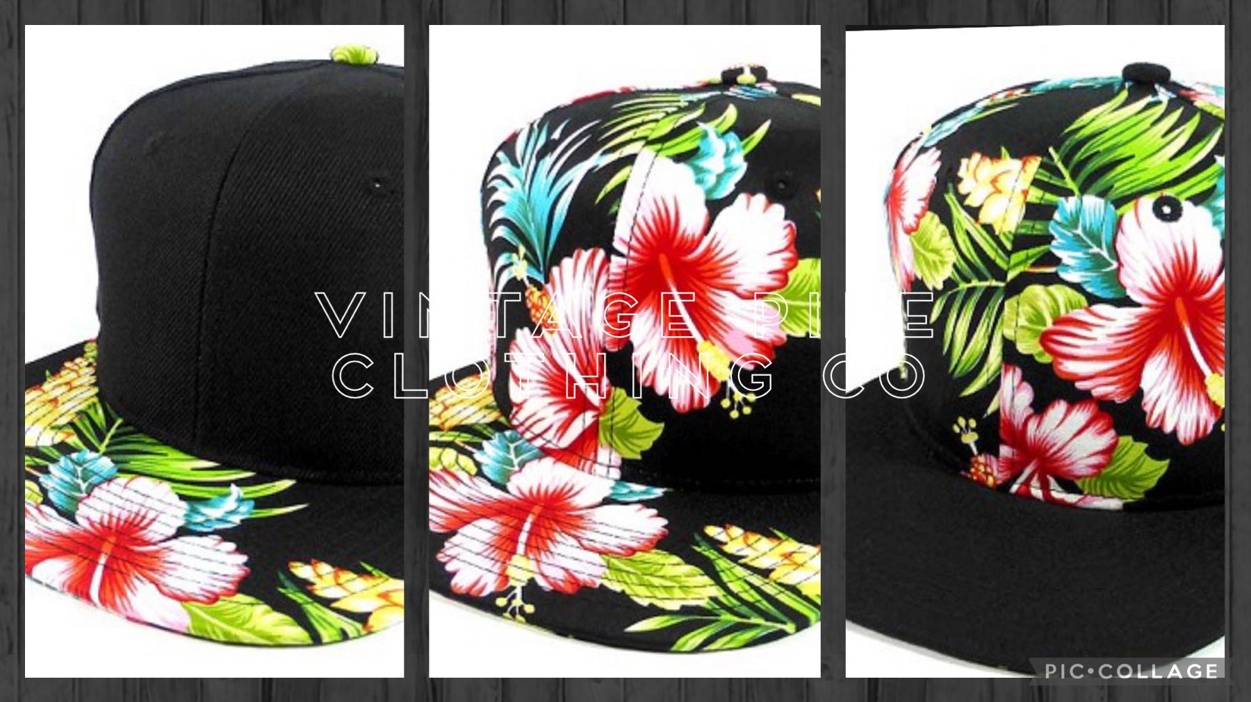 Hawaiian Floral Snapback Hats